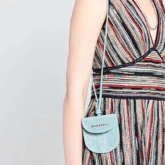 Palm Angles small suede cross body bag turquoise - Picture 3 of 9